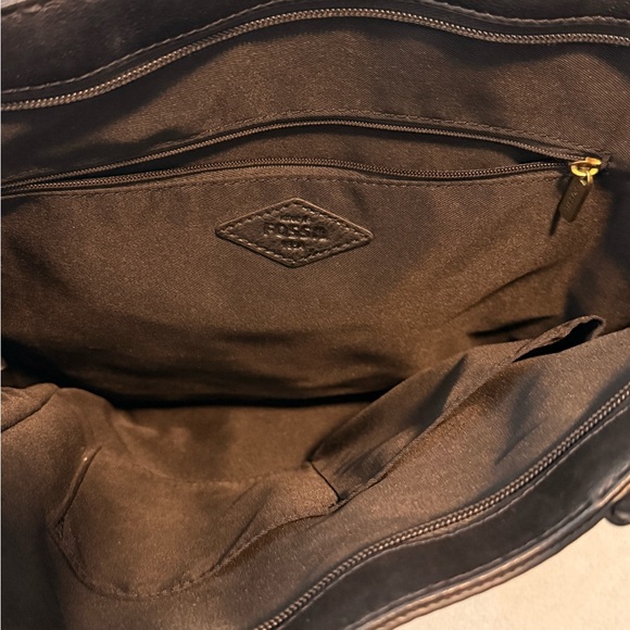 Fossil Black Leather Camilla Convertible Tote - Picture 5 of 10